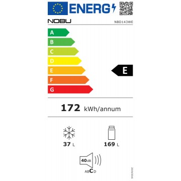 Nobu Ψυγείο Δίπορτο 206lt Υ143xΠ56xΒ54.5εκ. Λευκό NBD143WE Nobu Ψυγείο Δίπορτο 206lt Υ143xΠ56xΒ54.5εκ. Λευκό NBD143WE